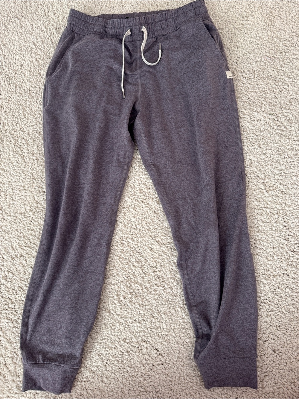 Women’s Heathered Purple Drawstring Jogger Pants